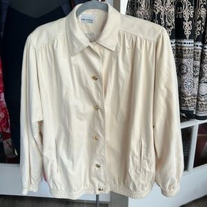 Vintage 80’s sueded  puff sleeve jacket